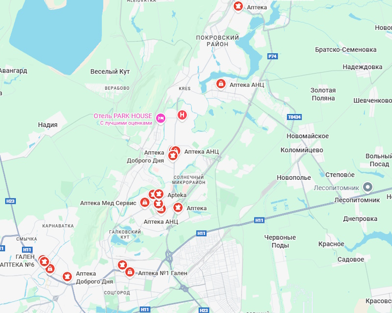 Круглосуточные аптеки в Кривом Роге