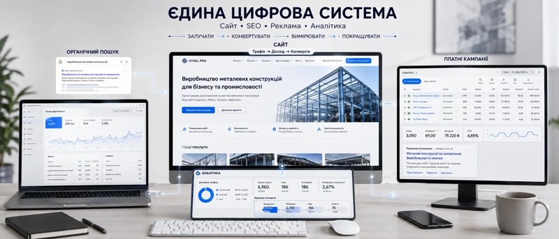 Чому сайт, SEO та реклама мають працювати як одна система